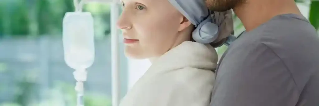 Kvinde og mand på hospital